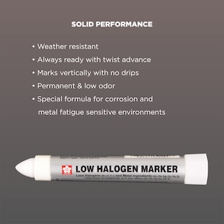 Foto 4 | Marcador De Pintura Sakura Con Bajo Contenido De Halógeno, Sólido, Punta Torcida, Blanco, Paquete De 12 - Venta