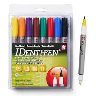 Foto 1 | Rotuladores Permanentes Sakura Identi-pen De Doble Punta, 8 Bolígrafos - Venta Internacional.