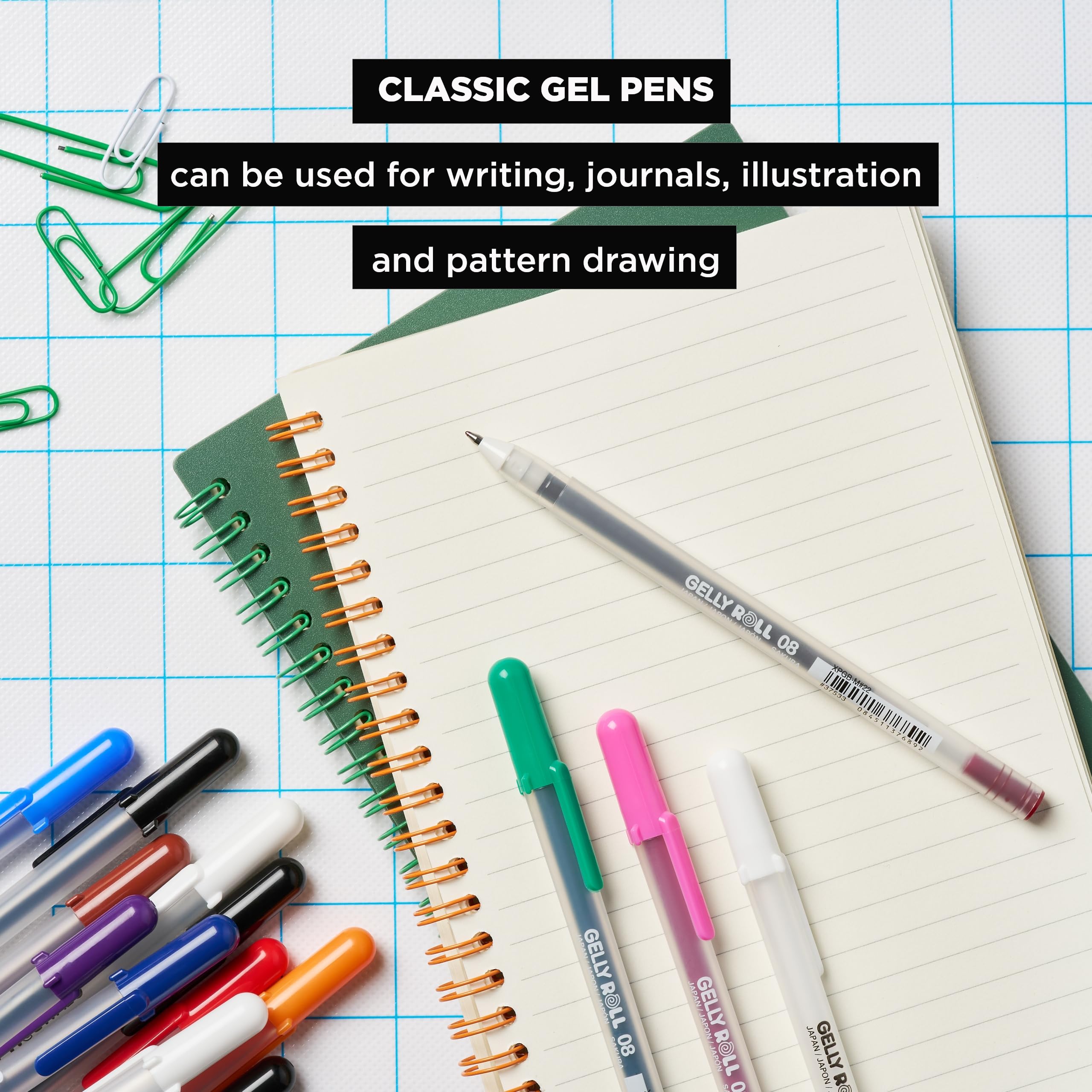 Foto 5 pulgar | Bolígrafos De Gel Sakura Gelly Roll, Tinta De Punto Medio, Paquete De 5 - Venta Internacional.
