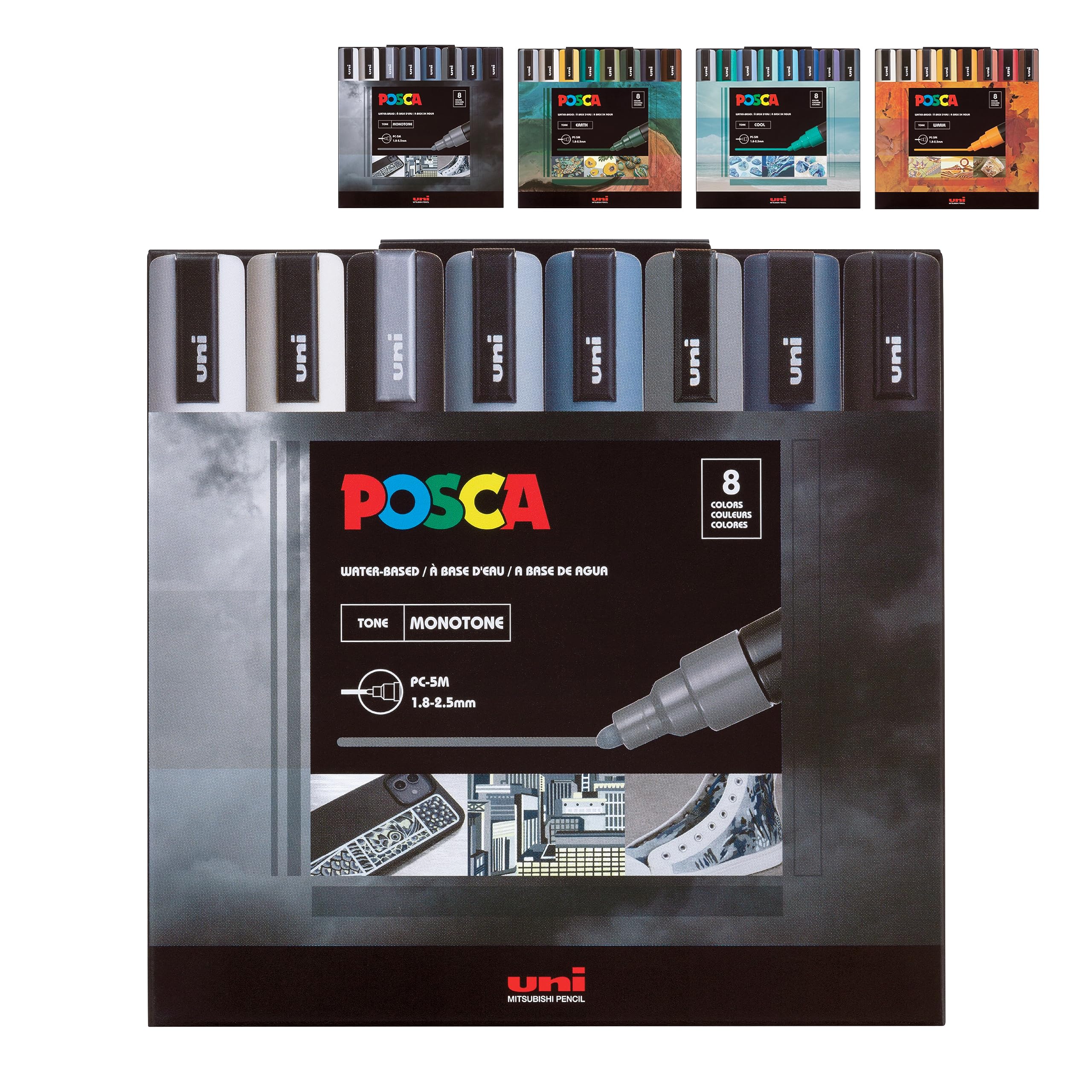 Foto 2 pulgar | Juego De Rotuladores De Pintura Acrílica Posca, Tonos De Color, No Tóxicos - Venta Internacional.
