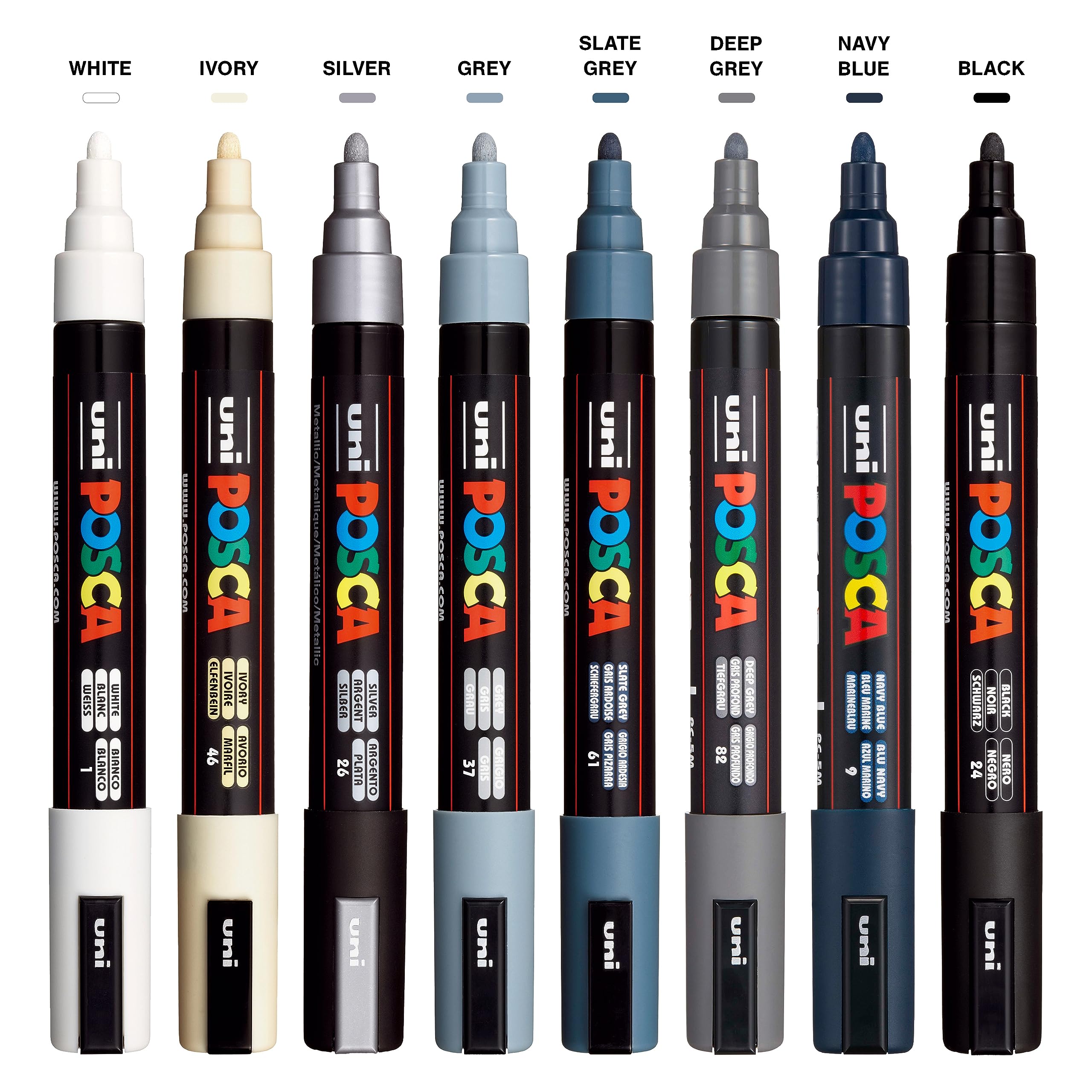 Foto 2 | Juego De Rotuladores De Pintura Acrílica Posca, Tonos De Color, No Tóxicos - Venta Internacional.