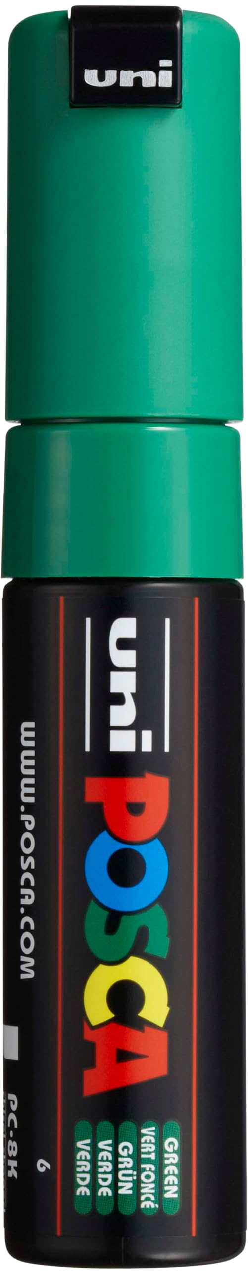 Foto 1 | Marker Uni Posca Pc-8k, Punta Ancha Y Cincelada, Verde, Resistente Al Agua - Venta Internacional.