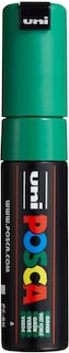 Foto 1 | Marker Uni Posca Pc-8k, Punta Ancha Y Cincelada, Verde, Resistente Al Agua - Venta Internacional.