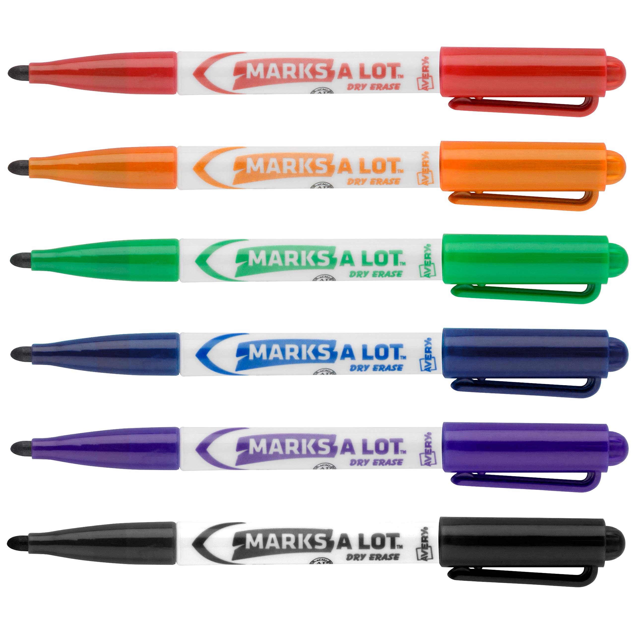 Foto 4 pulgar | Rotuladores De Borrado En Seco Avery Marks A Lot, De Bajo Olor, 6 Colores - Venta Internacional.