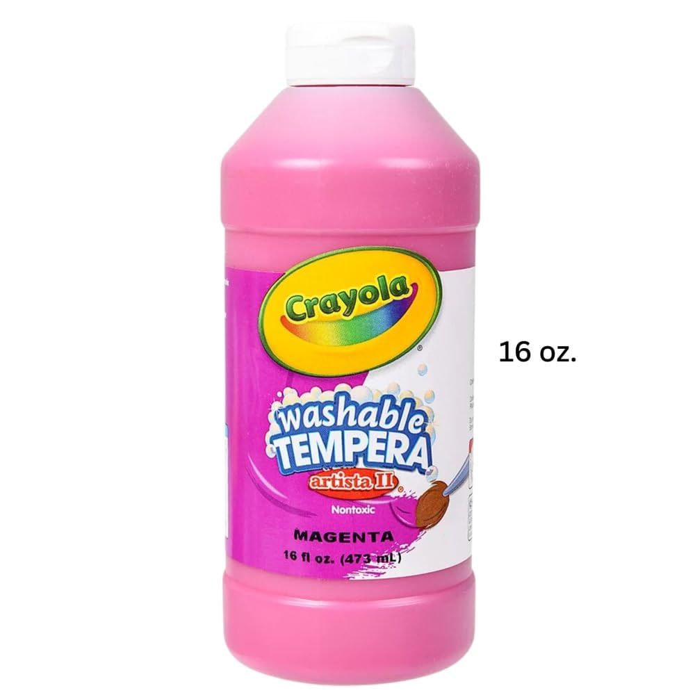 Foto 3 pulgar | Pintura Crayola Artista Ii, Témpera Lavable, Color Magenta, 473 Ml - Venta Internacional.