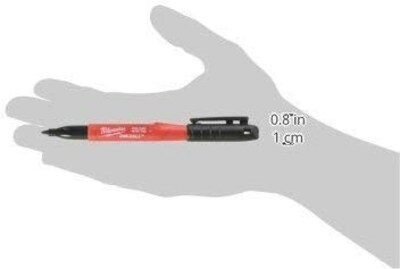 Foto 6 | Rotulador Milwaukee Inkzall Point Fine Black 4 Piezas - Venta Internacional
