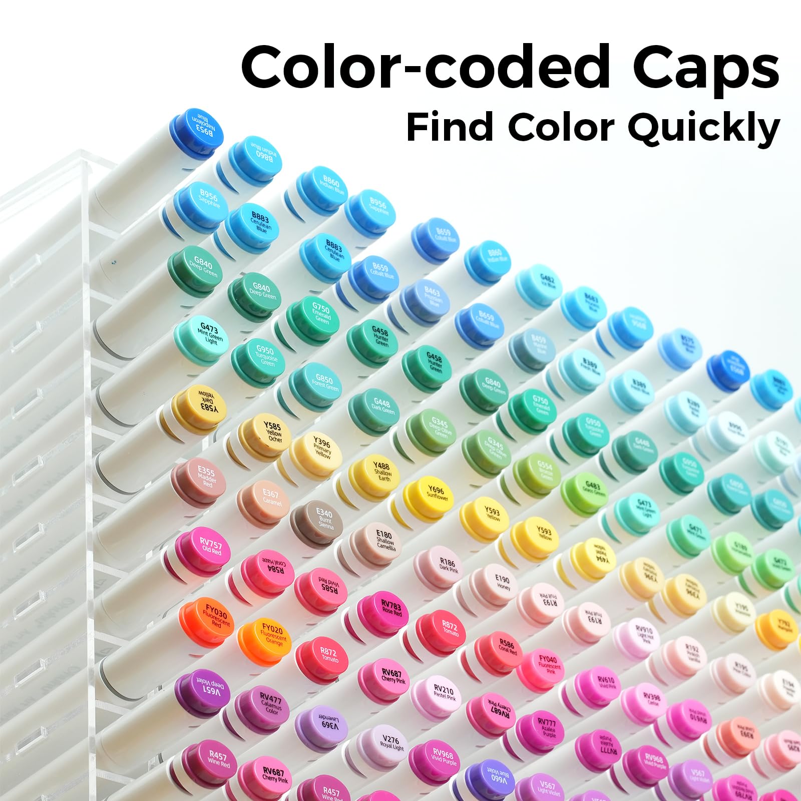 Foto 4 | Art Markers Ohuhu Alcohol, 320 Colores, Cincel Y Punta Fina - Venta Internacional.