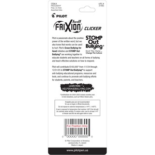 Foto 7 | Bolígrafos De Tinta De Gel Pilot Frixion Clicker Fine Point, Paquete De 2 - Venta Internacional.