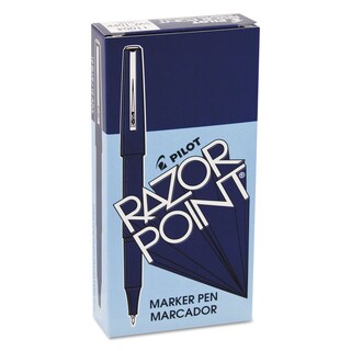 Foto 2 | Rotuladores Pilot Razor Point Ultrafinos De Tinta Azul De 0,3 Mm, Paquete De 12 - Venta Internacional.