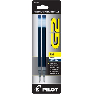 Foto 1 | Recambios De Tinta De Gel Pilot G2, Punta Fina, 0,7 Mm, Color Azul Marino, Paquete De 2 - Venta Internacional.