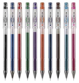 Foto 2 | Bolígrafos Enrollables De Tinta De Gel Pilot G-tec-c Ultrafinos De 0,4 Mm, Paquete De 10 - Venta Internacional.
