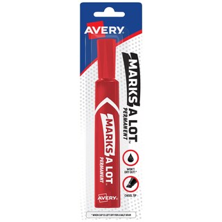 Foto 1 | Rotuladores Permanentes Avery Marks-a-lot Con Punta Cincelada Rojos (17887) - Venta Internacional.