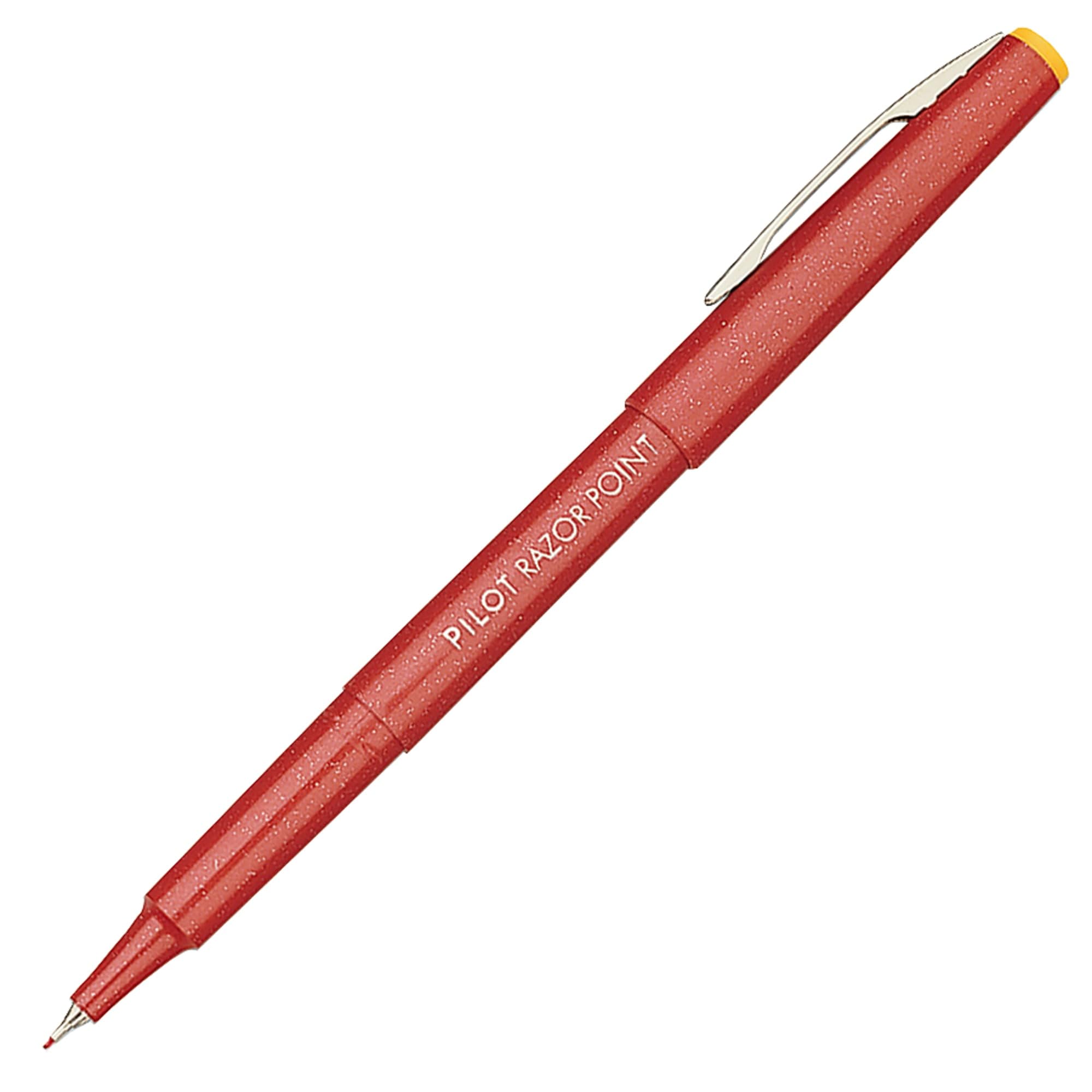 Foto 2 pulgar | Rotuladores Pilot Razor Point, Tinta Roja Ultrafina, 12 X 0,3 Mm - Venta Internacional.