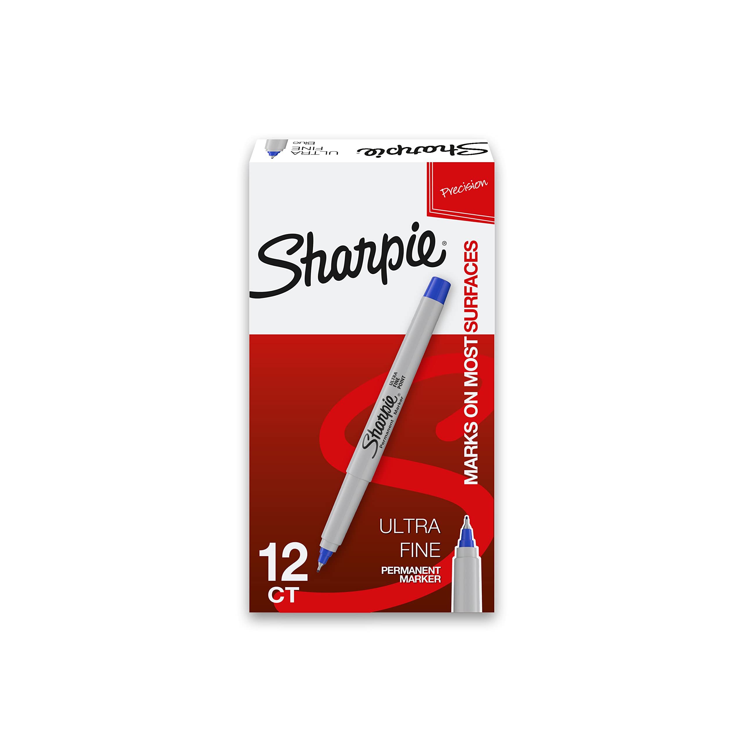 Foto 1 | Rotulador Permanente Sharpie 37003, Ultrafino, Azul, Paquete De 12 - Venta Internacional.