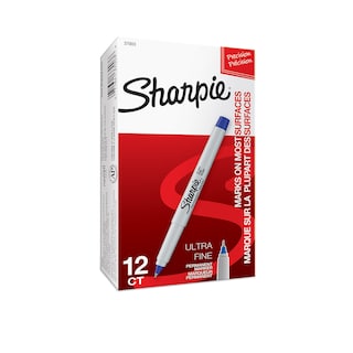 Foto 6 | Rotulador Permanente Sharpie 37003, Ultrafino, Azul, Paquete De 12 - Venta Internacional.