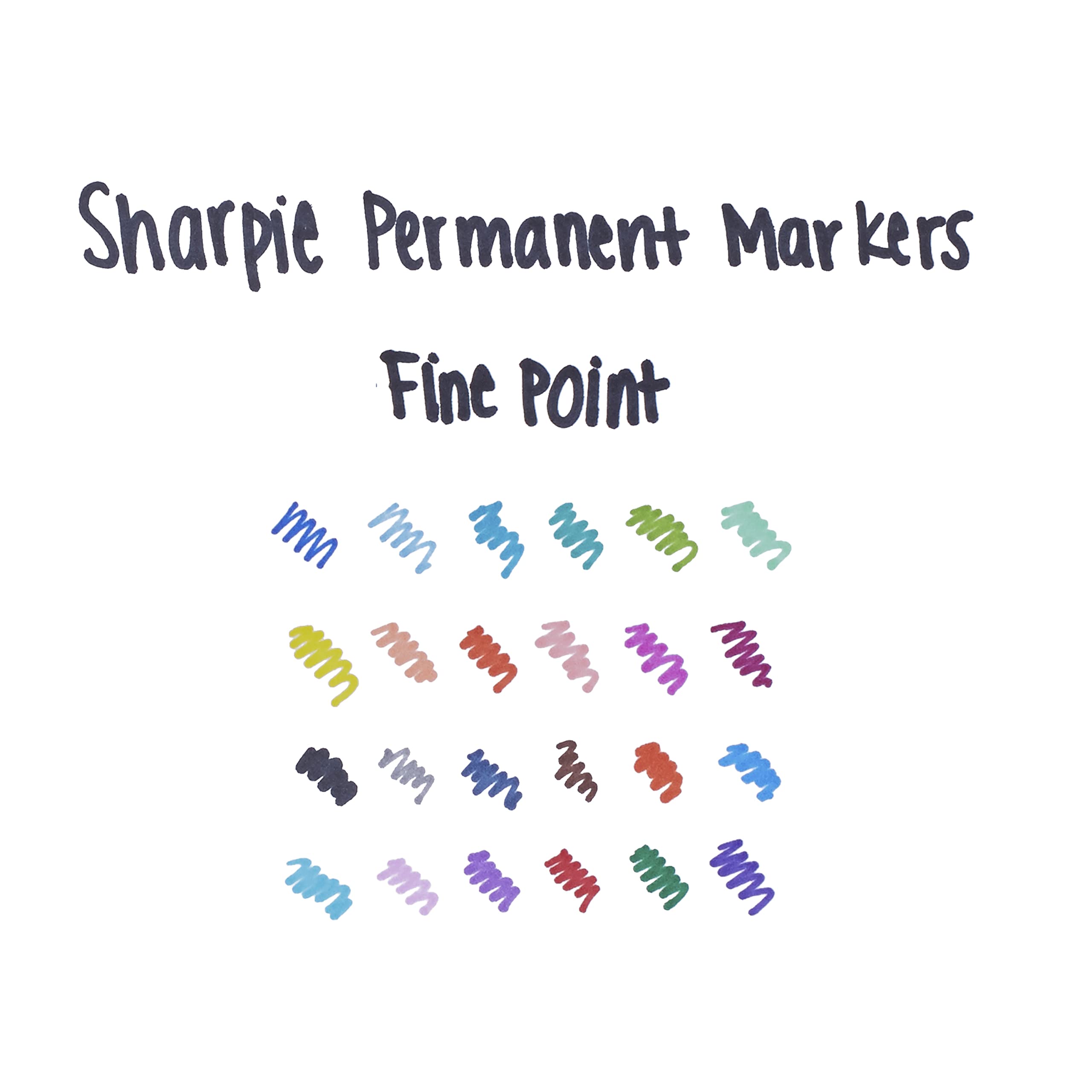 Foto 4 | Rotuladores Permanentes Sharpie Electro Pop Fine Point, 24 Unidades - Venta Internacional.