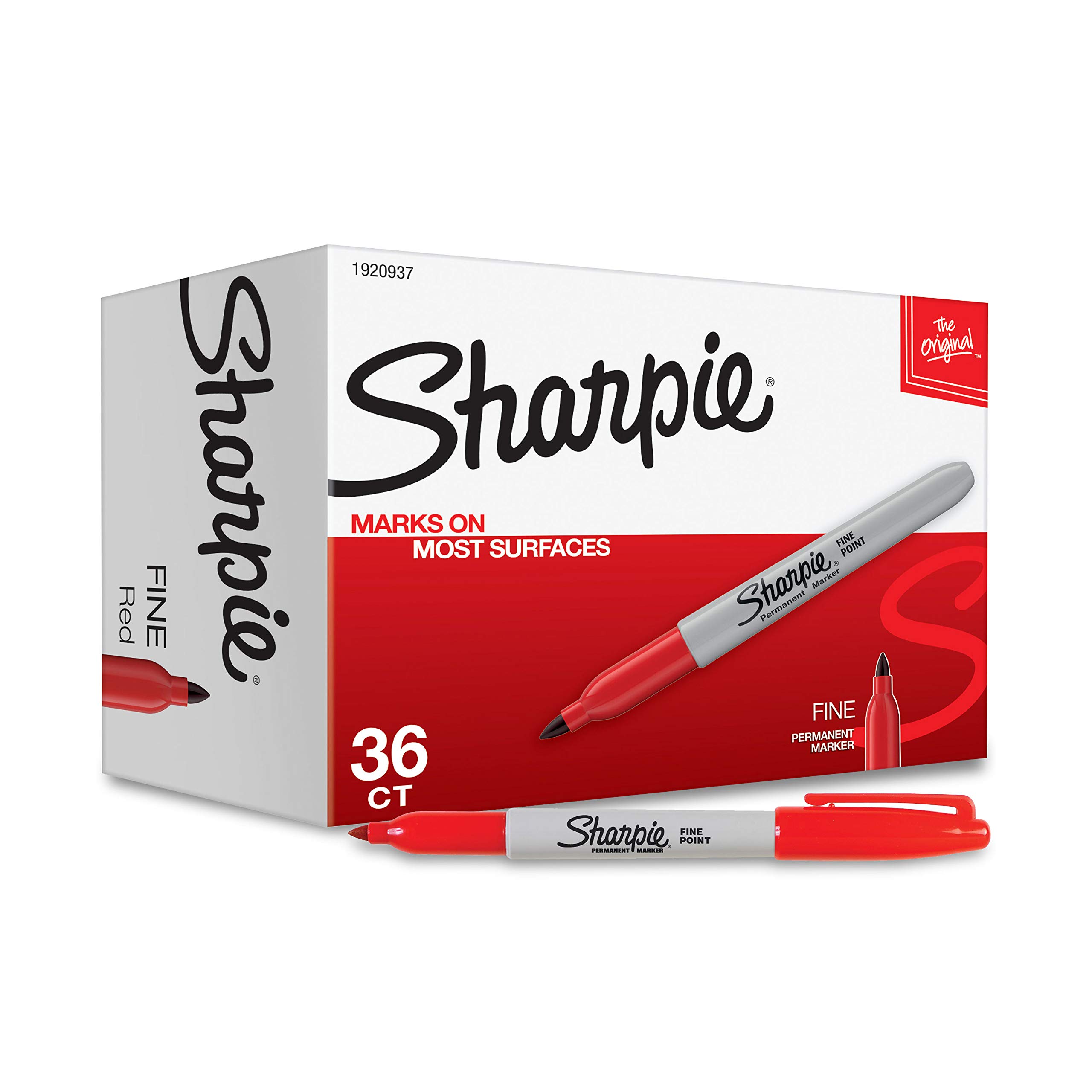 Foto 2 pulgar | Juego De Rotuladores Permanentes Sharpie Fine Tip, 36 Unidades, Color Rojo - Venta Internacional.
