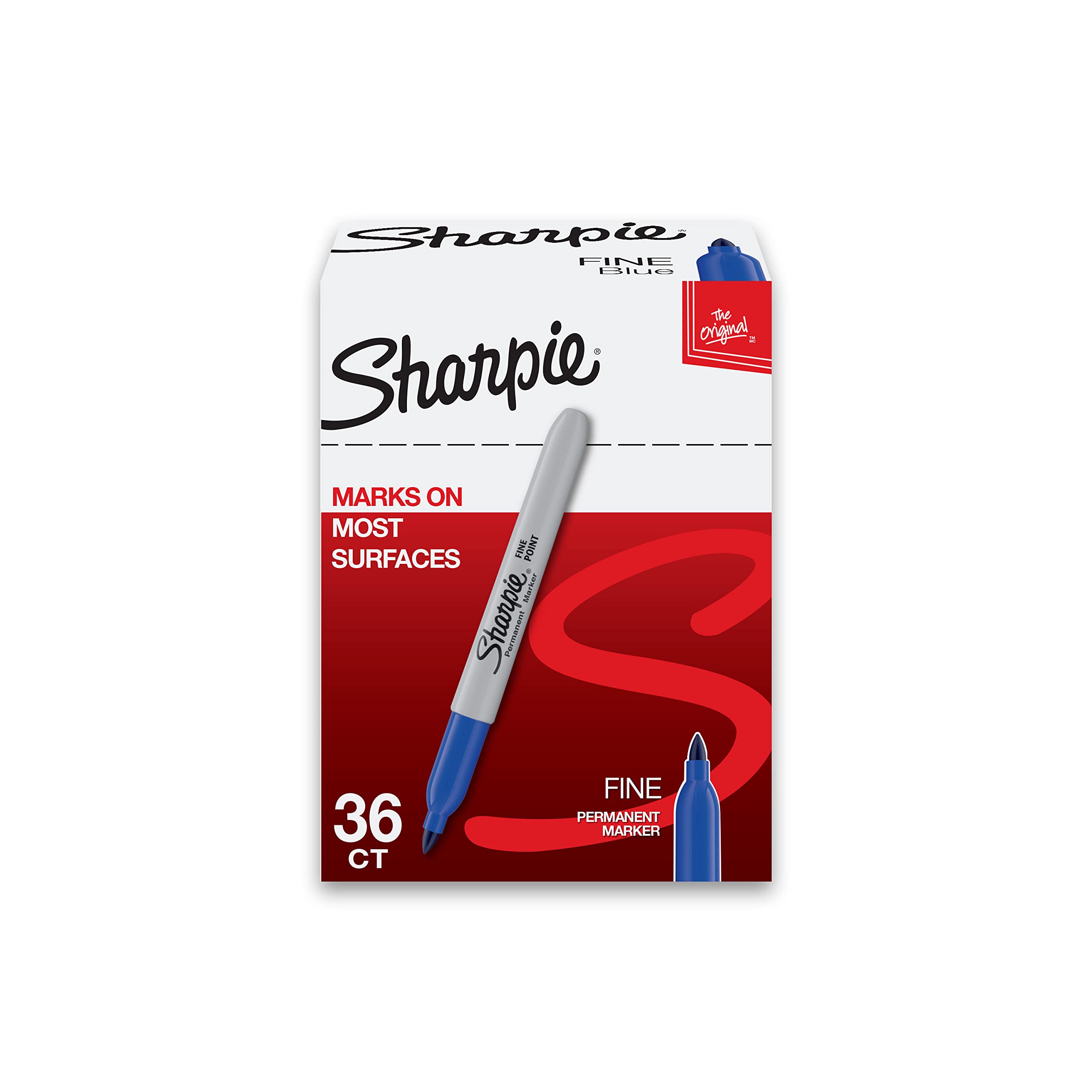 Rotuladores Permanentes Sharpie De Punta Fina Negros, Juego De 36 Unidades - Venta Internacional.