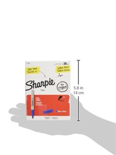 Foto 3 | Rotuladores Permanentes Sharpie De Punta Fina Negros, Juego De 36 Unidades - Venta Internacional.