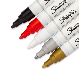 Foto 3 | Marcadores De Pintura Sharpie A Base De Aceite Medium Point, 5 Colores - Venta Internacional.