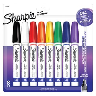 Foto 1 | Marcadores De Pintura Sharpie Con Base De Aceite, Punto Medio, 8 Colores - Venta Internacional.