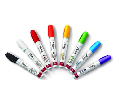 Foto 2 | Marcadores De Pintura Sharpie Con Base De Aceite, Punto Medio, 8 Colores - Venta Internacional.
