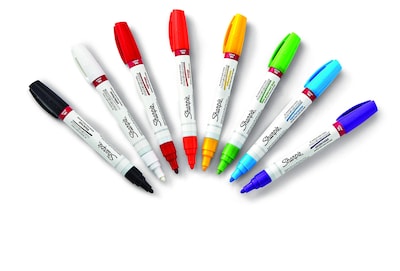 Foto 3 | Marcadores De Pintura Sharpie Con Base De Aceite, Punto Medio, 8 Colores - Venta Internacional.