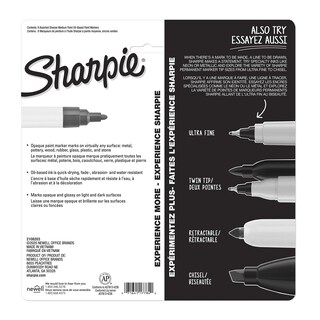Foto 6 | Marcadores De Pintura Sharpie Con Base De Aceite, Punto Medio, 8 Colores - Venta Internacional.