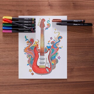 Foto 6 | Bolígrafos Con Punta Fina Sharpie, Punta Fina, 0,4 Mm, Colores Surtidos, 12 - Venta Internacional.