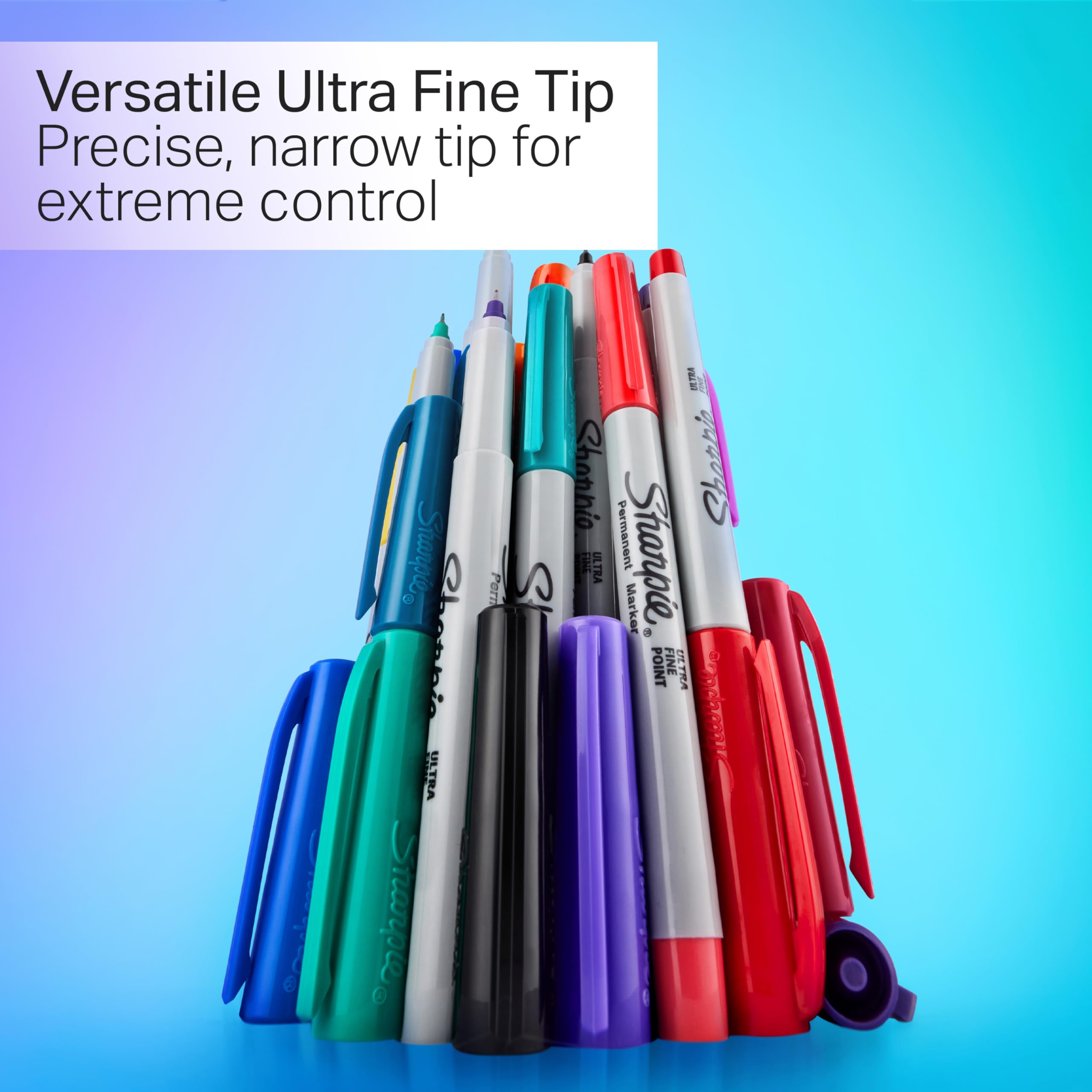 Foto 4 | Set De Rotuladores Permanentes Sharpie Glam Pop, Punta Ultrafina, 24 Colores - Venta Internacional.