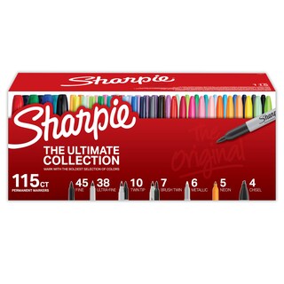 Foto 1 | Marker Sharpie Permanent Ultimate Collection 115 Colores - Venta Internacional.