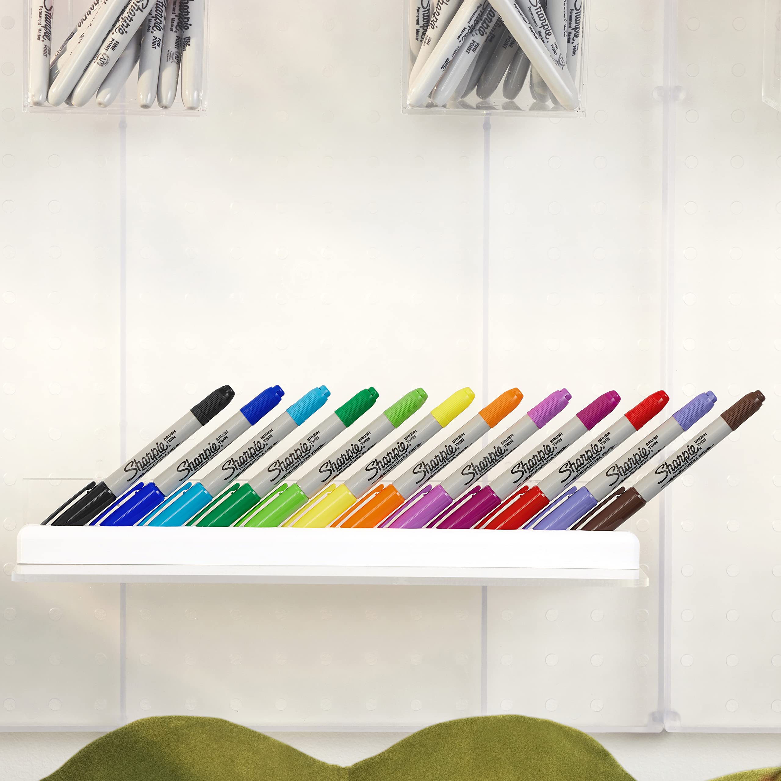 Foto 3 pulgar | Rotulador Sharpie Brush Twin Permanent, 12 Colores Surtidos - Venta Internacional.