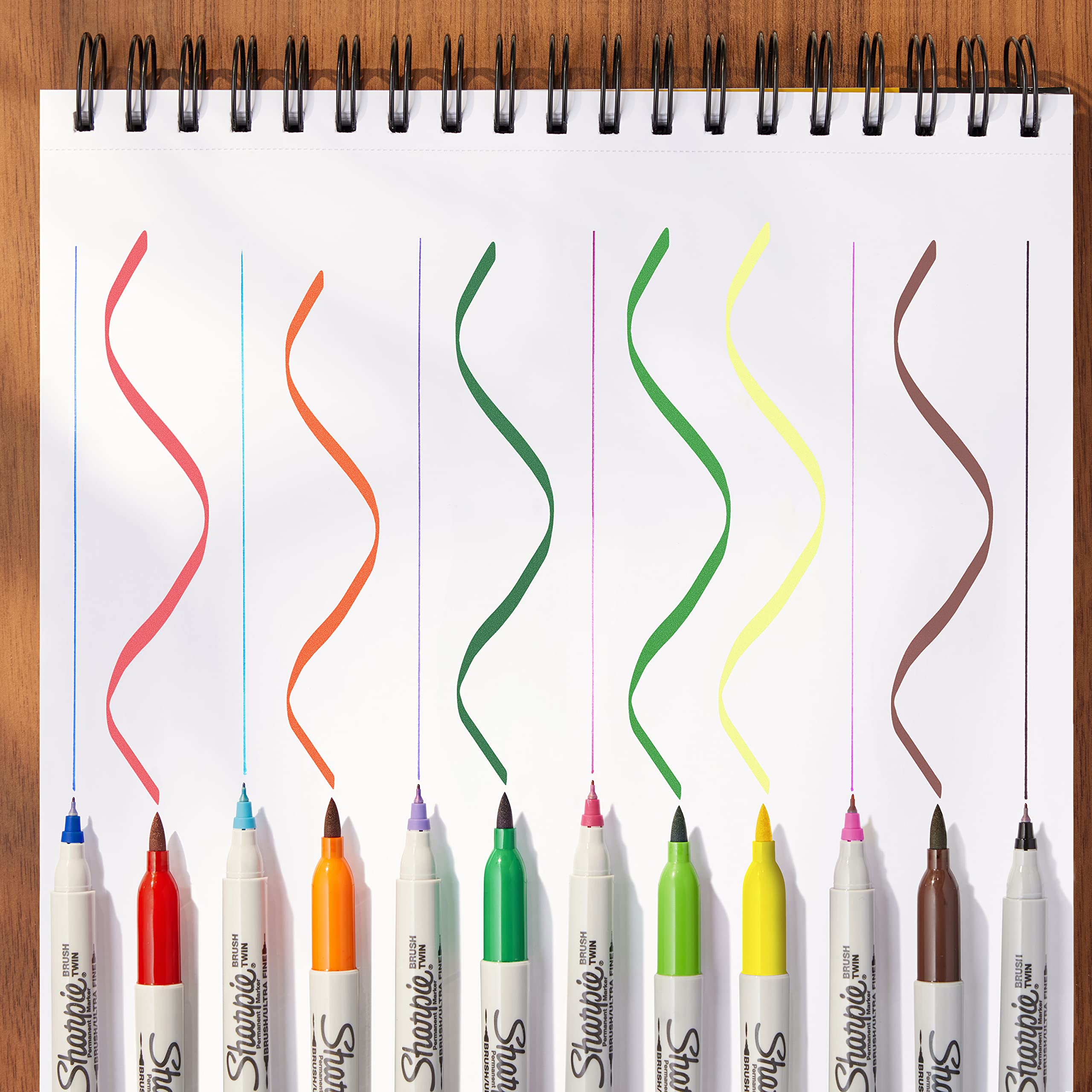 Foto 6 pulgar | Rotulador Sharpie Brush Twin Permanent, 12 Colores Surtidos - Venta Internacional.