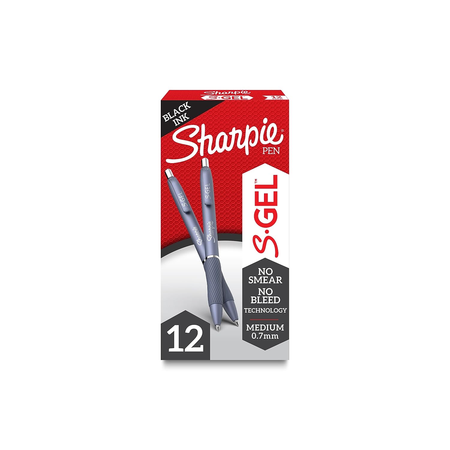 Foto 1 | Bolígrafos De Gel Sharpie S-gel De Punta Media (0,7 Mm), Tinta Negra, 12 Unidades - Venta Internacional.