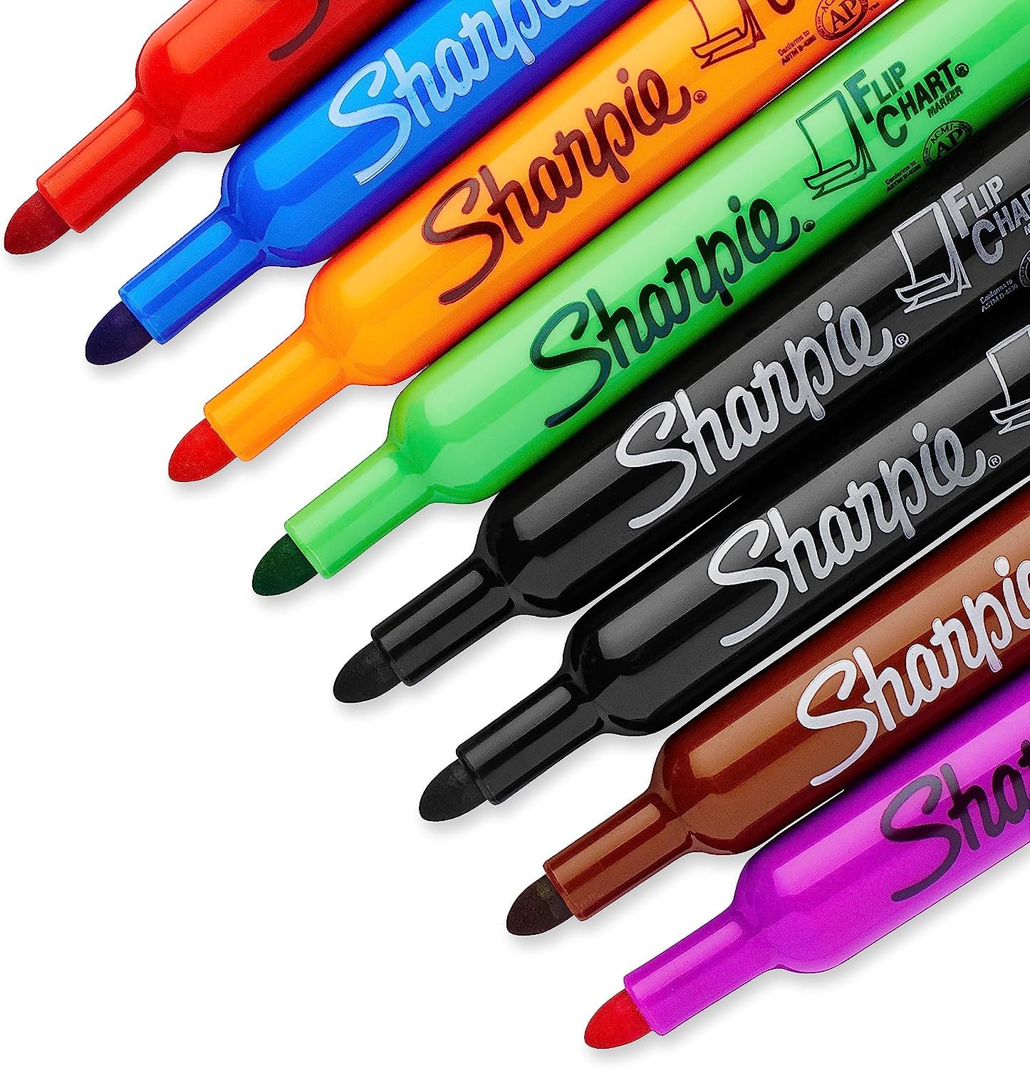 Foto 4 pulgar | Rotulador Sharpie Con Rotafolio Con Punta Redonda, Varios Colores, Paquete De 8 - Venta Internacional.