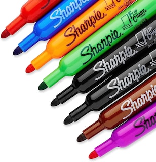 Foto 3 | Rotulador Sharpie Con Rotafolio Con Punta Redonda, Varios Colores, Paquete De 8 - Venta Internacional.