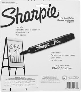 Foto 5 | Rotulador Sharpie Con Rotafolio Con Punta Redonda, Varios Colores, Paquete De 8 - Venta Internacional.