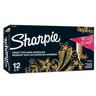 Foto 1 | Rotuladores Permanentes Sharpie Metallic Fine Point Gold, 12 Unidades - Venta Internacional.