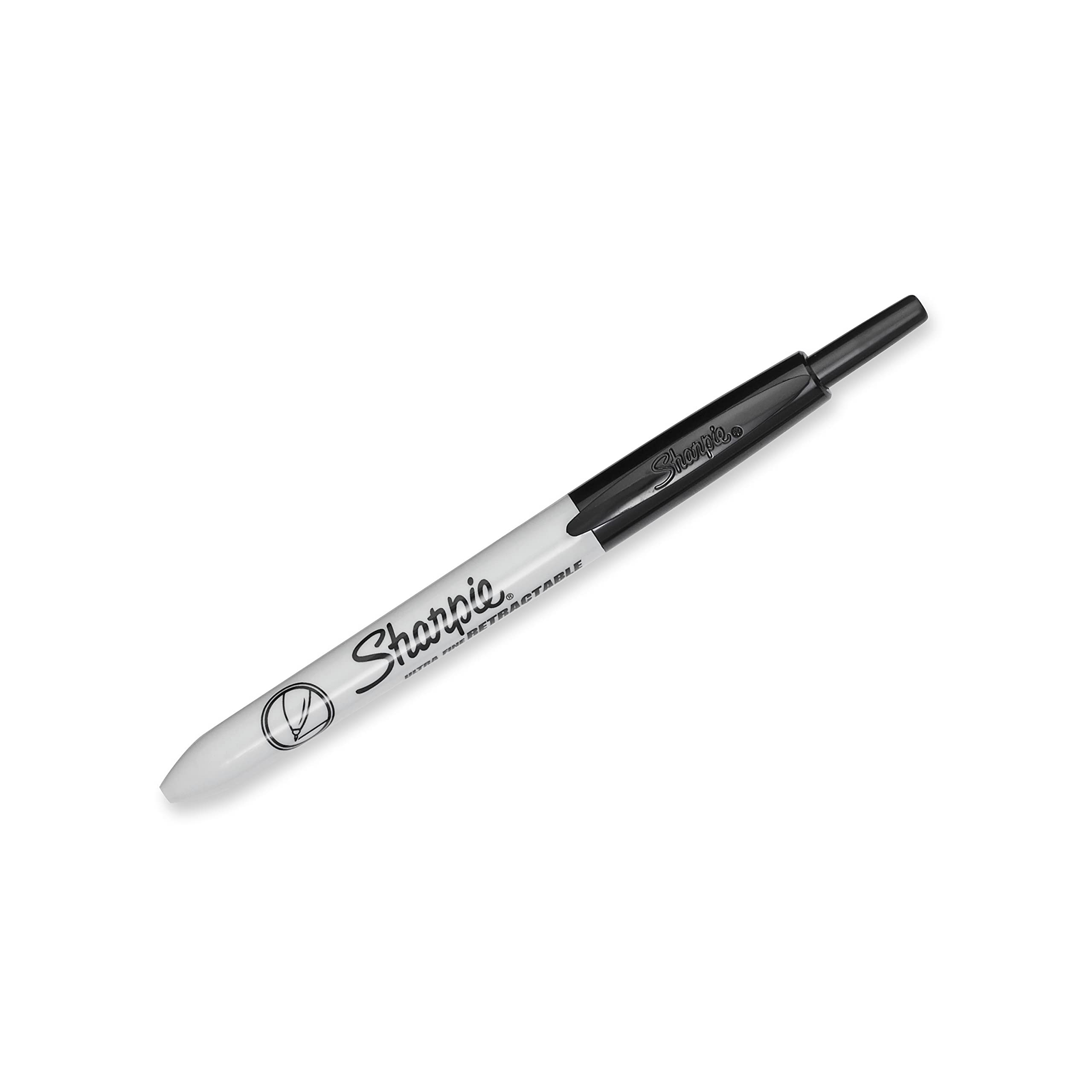 Foto 4 pulgar | Rotuladores Permanentes Sharpie Retráctiles Ultrafinos Negros 12 - Venta Internacional.