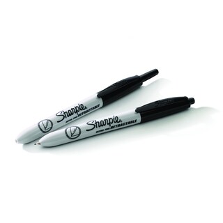 Foto 5 | Rotuladores Permanentes Sharpie Retráctiles Ultrafinos Negros 12 - Venta Internacional.