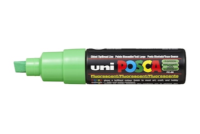 Foto 1 | Marcador De Pintura Acrílica Posca Pc-8k De Punta Ancha, Color Verde Fluorescente - Venta Internacional.