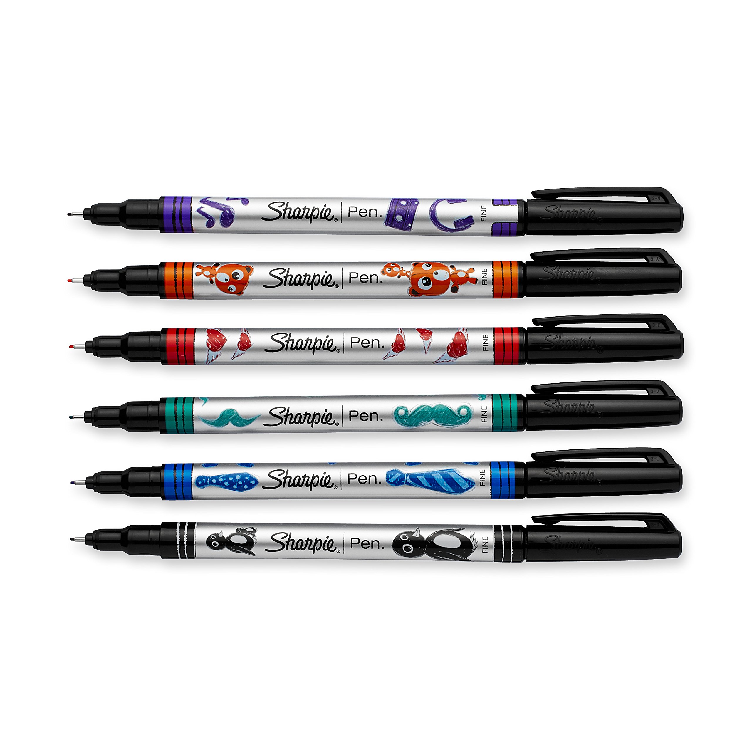 Foto 4 pulgar | Bolígrafo Sharpie Fine Point, Paquete De 6 Colores Surtidos (1924215) - Venta Internacional.