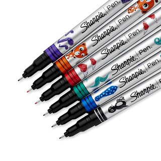 Foto 4 | Bolígrafo Sharpie Fine Point, Paquete De 6 Colores Surtidos (1924215) - Venta Internacional.