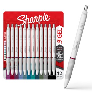 Foto 1 | Bolígrafos De Gel Sharpie S-gel Fashion Barrel Pearl White 0.7 Mm 12 Unidades - Venta Internacional.