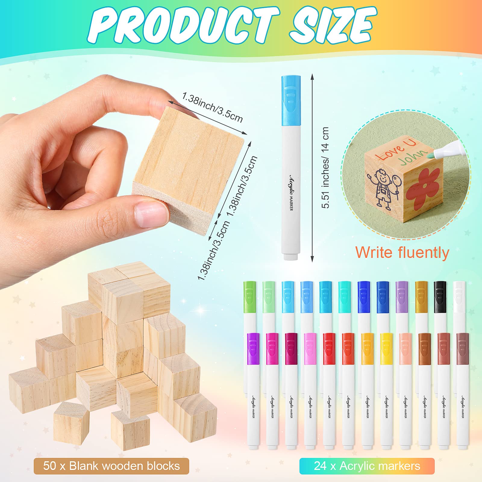 Foto 4 pulgar | Kit De Juegos Para Decoración De Bloques Para Fiestas De Baby Shower, 75 Unidades - Venta Internacional.