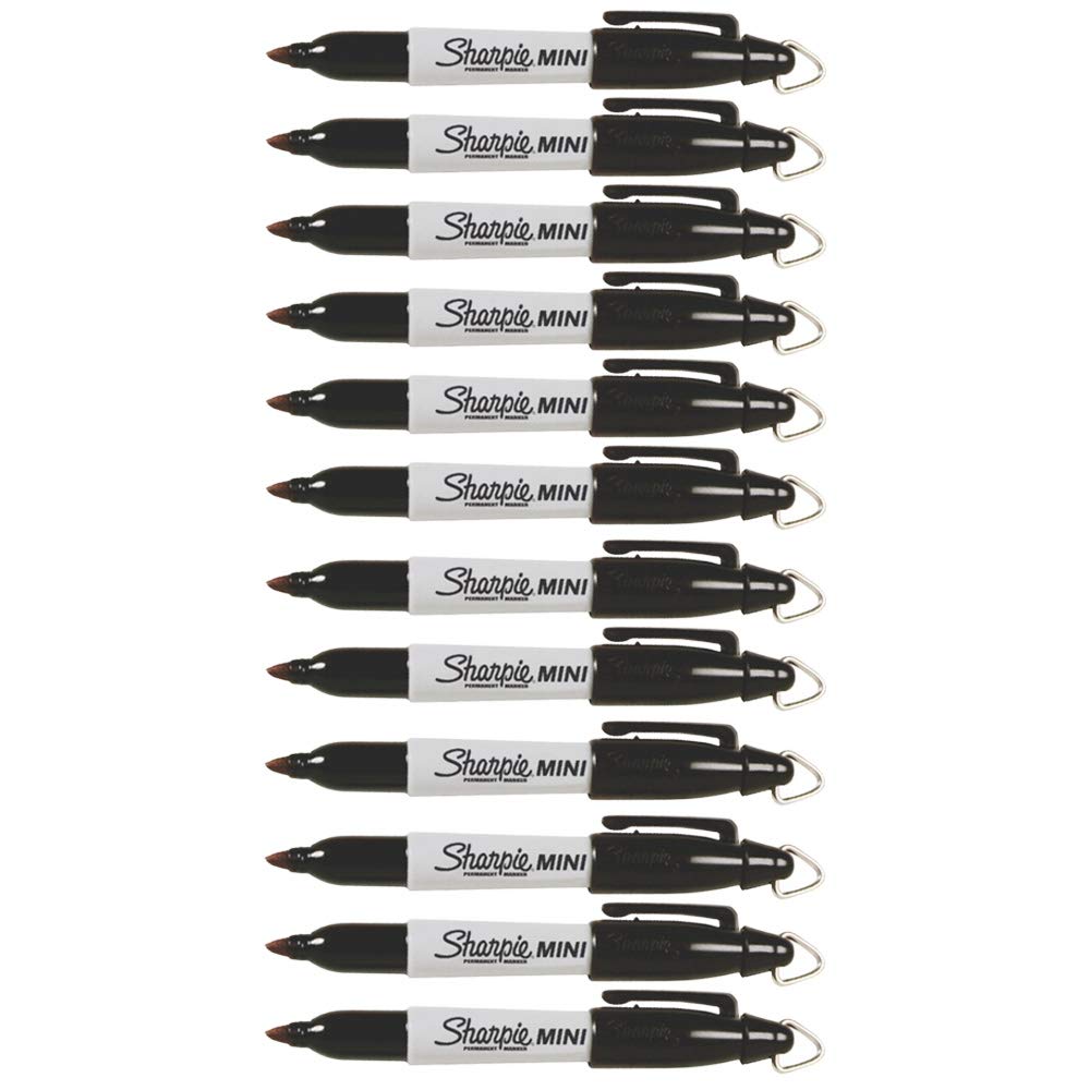 Foto 2 pulgar | Rotuladores Permanentes Sharpie Mini, Punta Fina, 12 Unidades (negros) - Venta Internacional.