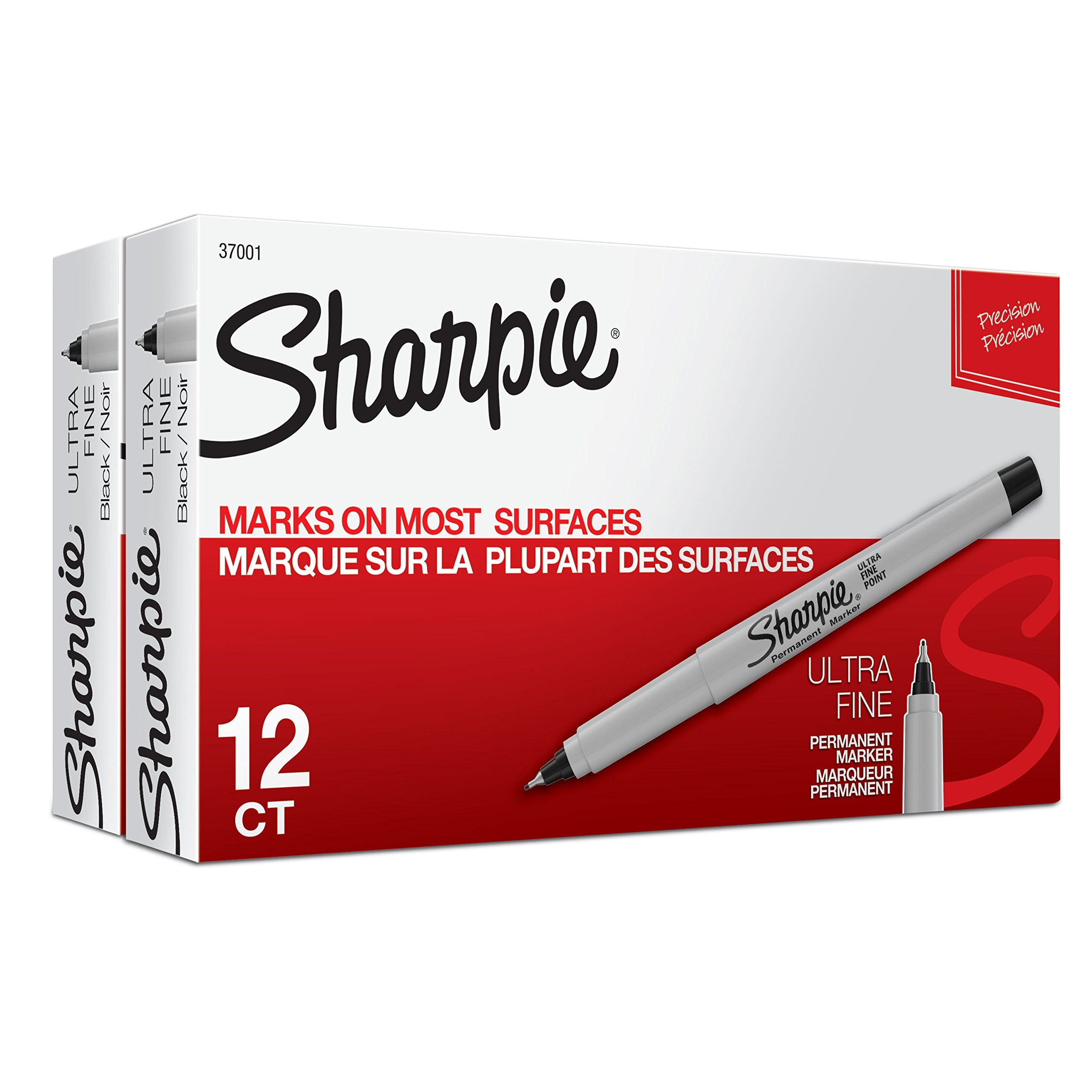 Rotuladores Permanentes Sharpie Ultrafine Point, Negros, 24 Unidades - Venta Internacional. $1,032