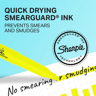 Foto 2 | Rotuladores De Bolsillo Sharpie, Punta Cincelada, Amarillo Fluorescente, 36 Unidades, Para Material - Venta Internac