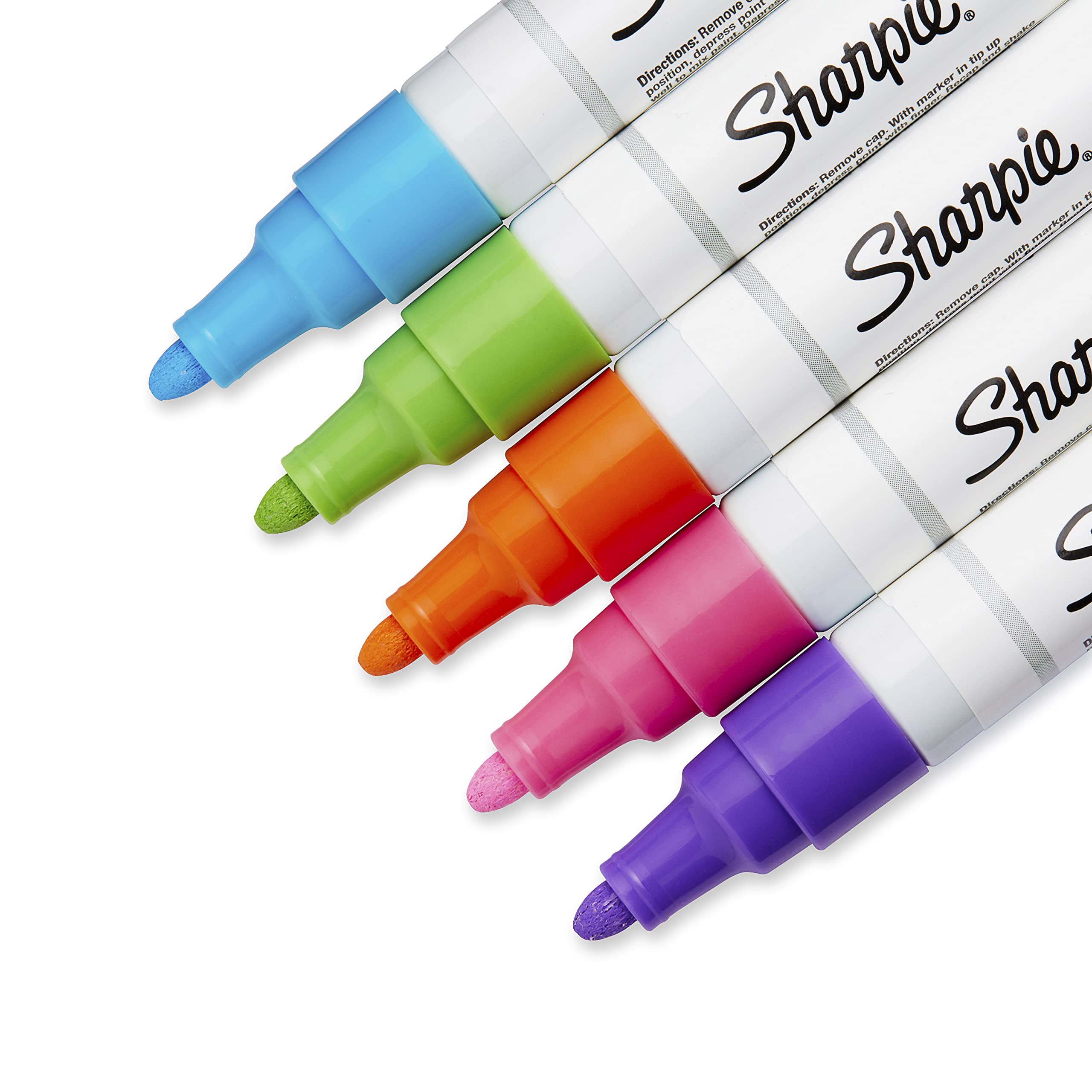 Foto 4 pulgar | Marcadores De Pintura Sharpie, A Base De Aceite, De Punto Medio, Juego De 5 Colores - Venta Internacional.