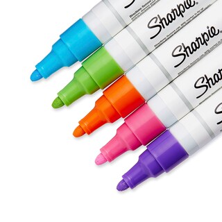 Foto 3 | Marcadores De Pintura Sharpie, A Base De Aceite, De Punto Medio, Juego De 5 Colores - Venta Internacional.
